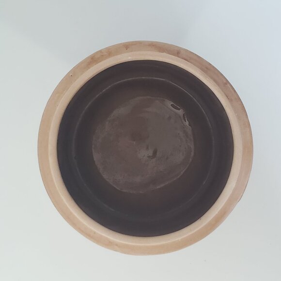 Embossed Pandas & Bamboo Canister W/ Lid Sheila Fournier Tan Glazed Ceramic VTG - Picture 8 of 12